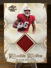 2023 Leaf Trinity #RR-12 Elijah Higgins Rookie Relics [RC, MEM] Cardinals