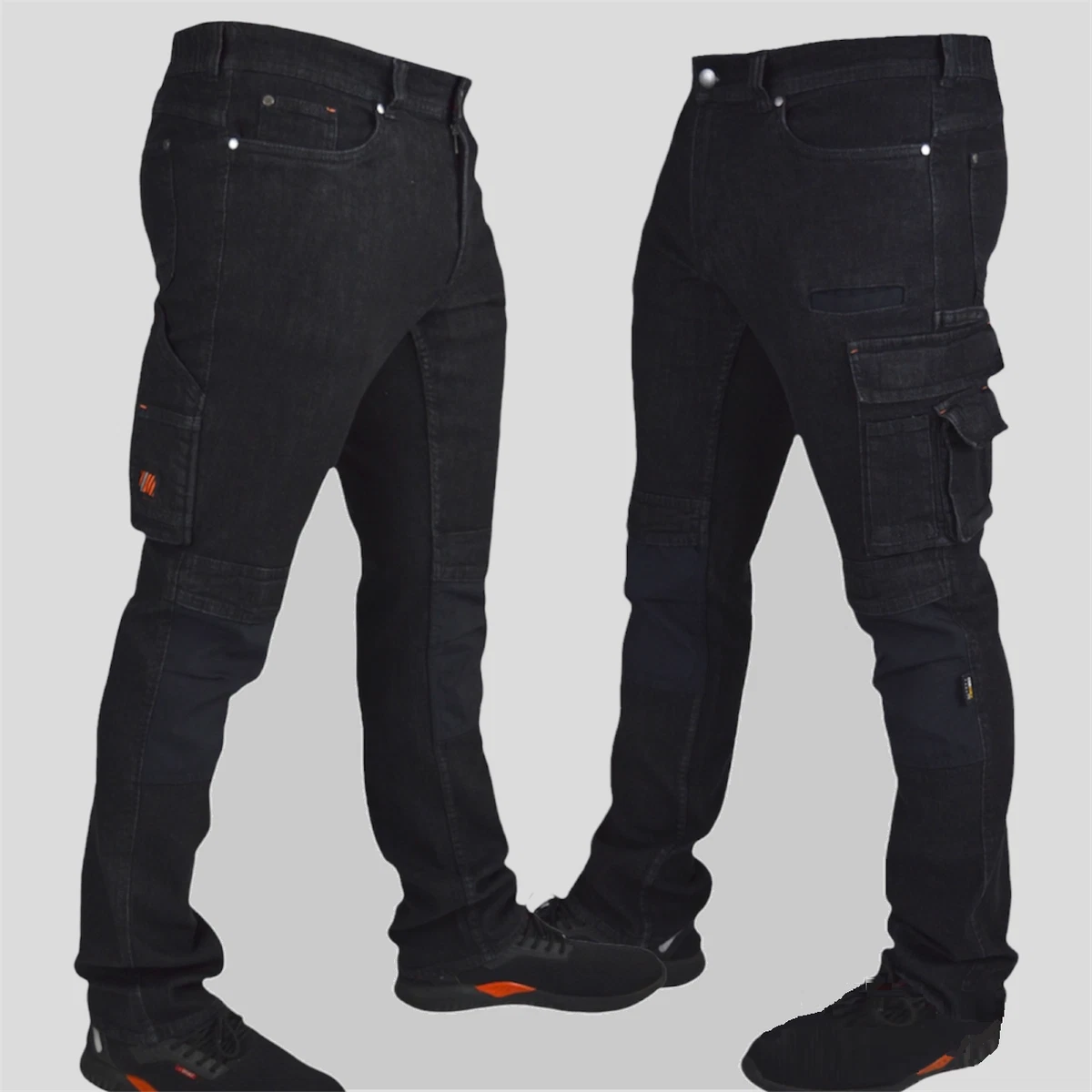 Mens Black Slim Fit Trousers