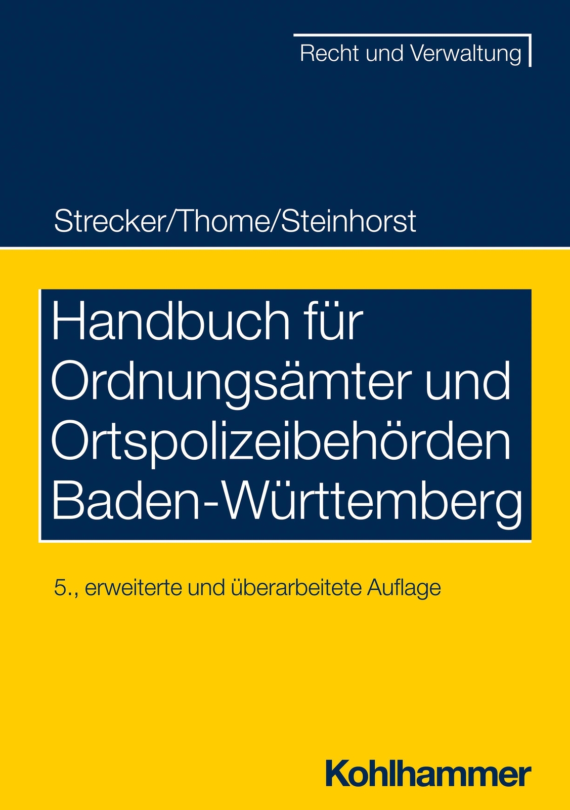 Handbuch Für Ordnungsämter Und Ortspolizeibehörden Baden-württemberg |