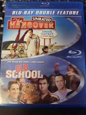 The Hangover/Old School Blu-Ray Double Feature,pre-owned, no Digital