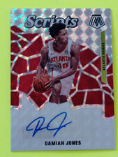 2019-20 Panini Mosaic Prizm Scripts Damian Jones Auto #SC-DJN Atlanta Hawks