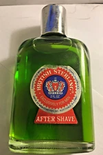 British Sterling After Shave 2oz. 59mL by Mem PLASTIC BOTTLE