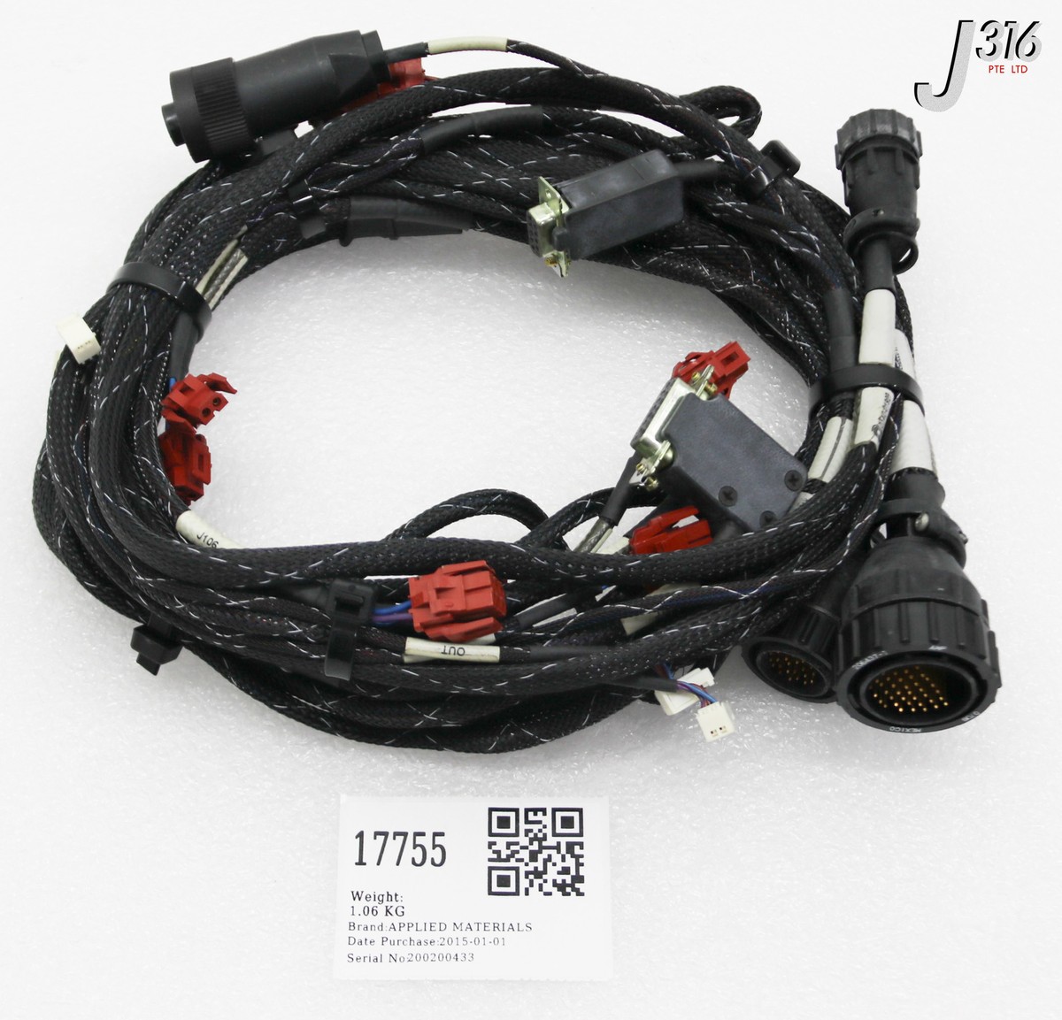 M。 17755 APPLIED MATERIALS HRNS ASSY INTRCONN PVD CHMBR WB CHMBR 0140