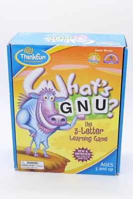 What's GNU The 3 Letter Learning Game Ages 5-8