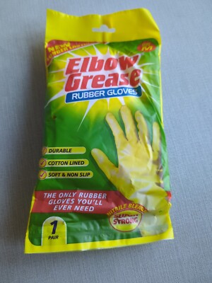 ELLENBOGENFETT STARKE ANTIBAKTERIELLE GUMMIHANDSCHUHE Größe M, 5 Packungen