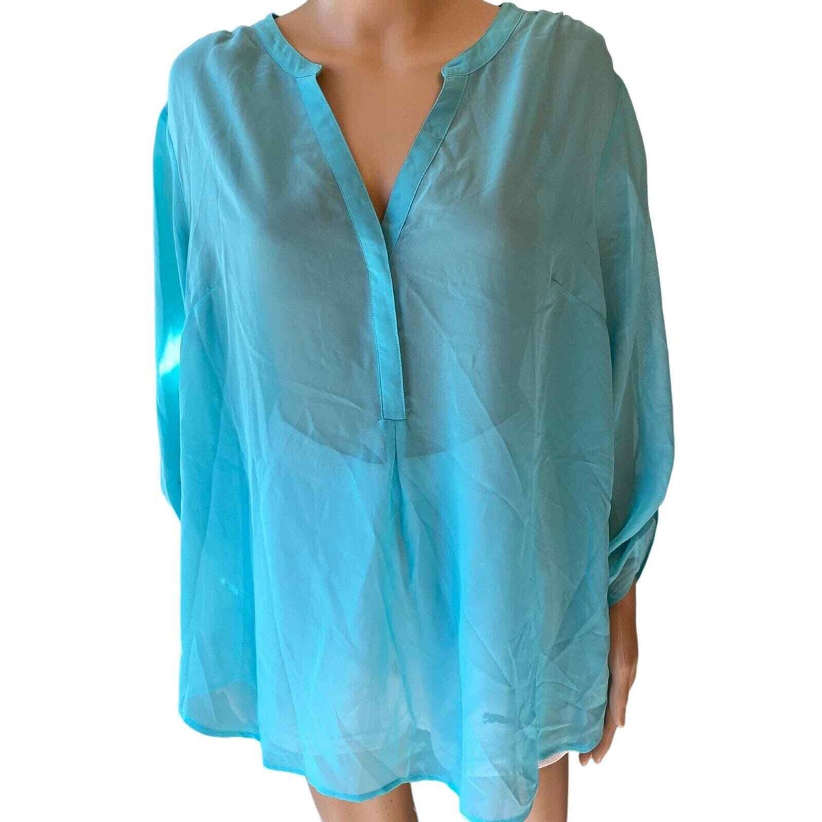 Maurices Lightweight Summer Bikini Cover up Blouse Women Plus Size