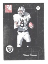 2001 Donruss Elite Football Tim Brown Raiders #70 NRMT