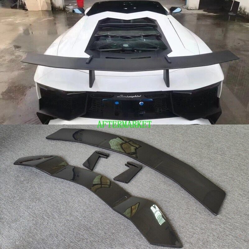 Lamborghini Aventador Spoiler Pro Composite Rear Vented Spoiler With