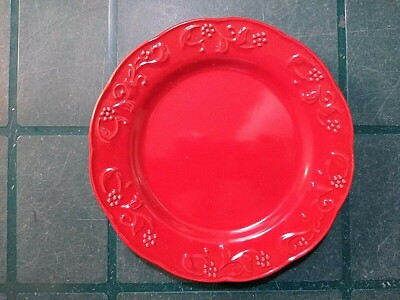 Paula Deen Spiceberry Salad Plate with light scratching