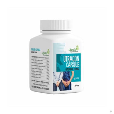 Ujwala Ayurvedashram Utracon 30 Caps Best for  Urinary/Vaginal Infection  Unisex