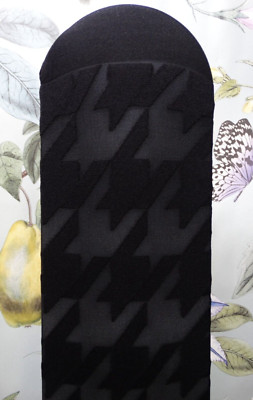 Courtaulds Lrg Dog/Hounds Tooth  Tights Unboxed 1 Size  Up to  5'10''   FREEPOST