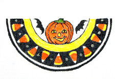 Halloween Ornament Needlepoint Canvas on 18 mesh Zweigart Handpainted Candy Corn