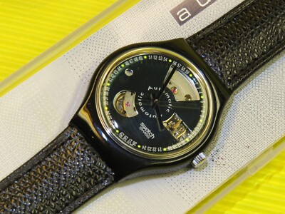 1. Serie ''OHNE Unruhöffnung''  AUTOMATIC Swatch BLACK MOTION - SAB100 - NEU & OVP