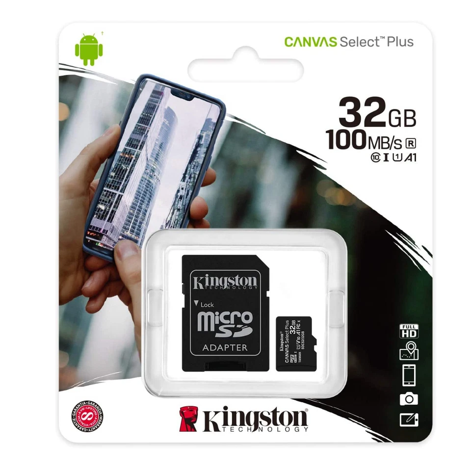 Micro SD Card SDHC SDXC Memory Card TF Class 10 32GB 64GB 128GB 256GB & Adapter - Image 3 of 4
