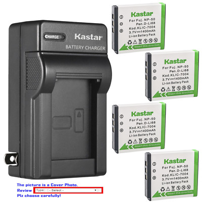 Kastar Battery Wall Charger for Fujifilm NP-50 BC-50 & Fuji FinePix F60FD Camera