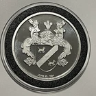 Coat Of Arms Rare Collector Unique Coin 1 Troy Oz .999 Fine Silver Round Medal