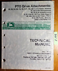 John Deere Pto Drive Attachments Technical Manual Tm1594 10/95 Mower Tiller Snow