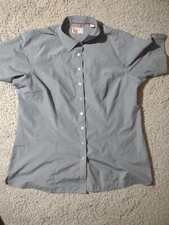 Chik-Fil-A Team Style Oobe Men’s Size XL Blue  Button Up Employee Work Shirt