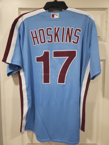 Nike Rhys Hoskins Retro 80's Style Philadelphia Phillies Jersey L $135 - 第 7/12 張圖片