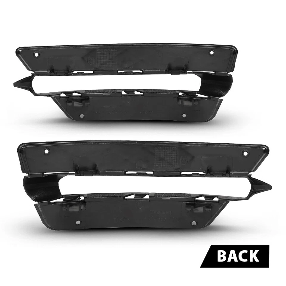 Fit For 2012-2014 Mercedes Benz C250 C300 C350 Fog Light Bezel Left+Right Side Foto 3 de 4