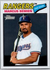 2026 Topps Heritage Topps Marcus Semien #366 Chrome Texas Rangers