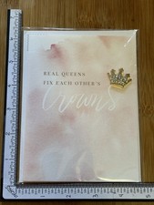 Papyrus Greeting Card Note Birthday Blank Friend Girl Real Queens Fix Crowns