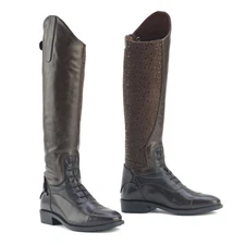 OVATION Women's Sofia Grip Brown Wide Tall Riding Boot (470965WIDE)