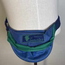 Vintage 1991 Blue Green Samsonite Fanny Pack Retro Pouch Sammies Belt Bag
