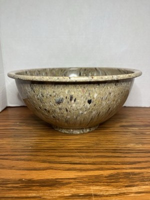 Vintage Texas Ware 118 Tan Gray Confetti Splatter Melamine Mixing Bowl 10  USA