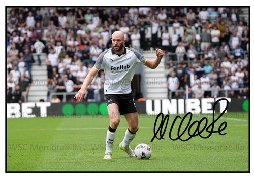 11578. Matthew Clarke Signed Pictures A4 Prints Derby Boro West Brom Pompey etc.