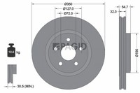 2X Pagid Bremsscheibe AußEnbelüFtet Ø350Mm FüR Jeep Grand Cherokee IV WK WK2