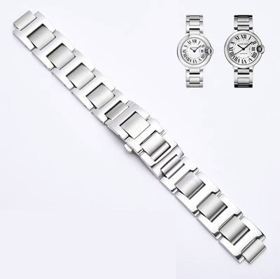 14/16/18/20/22MM WATCH BAND BRACELET FOR 28-44MM CARTIER BALLON BLEU SOLID 316L