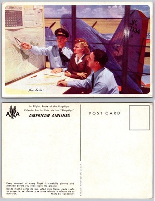 American Airlines Flight Planning Postcard