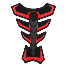 3D Rubber Universal Motorcycle Fuel Gas Tank Pad Protector Decal Sticker Red YU