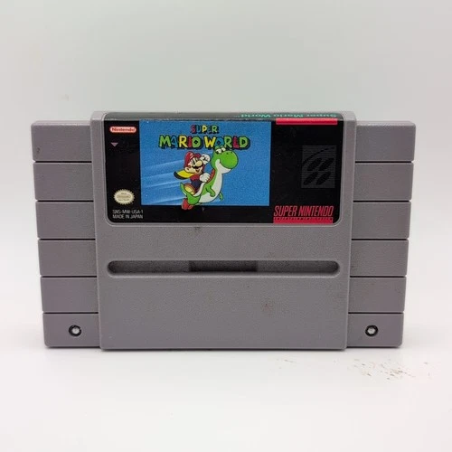 Super Mario World (Super Nintendo SNES, 1990) Authentic - Cartridge Only