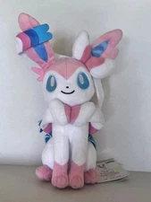 Sitting Sylveon Plush Doll Stuffed Toy Cute Kawaii Soft Animal Gift