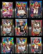 GERMIE BERNARD 2025 BOWMAN CHROME U AUTO RED /5 TY SIMPSON VARIATION ALABAMA LOT