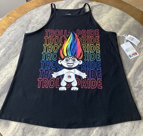 Torrid Rainbow Pride Trolls Tank Top Graphic Tee Plus Size 3X Sleeveless NWT! - Picture 4 of 7