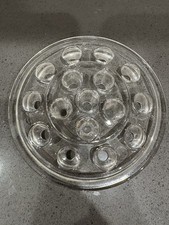 Vintage Flower Frog Clear 16 Holes 5  