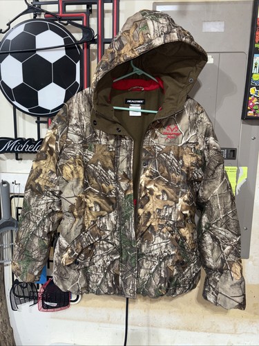 Realtree Jacket Large Xtra CAMOUFLAGE L Full Zip Polyester Double Lined Preowned