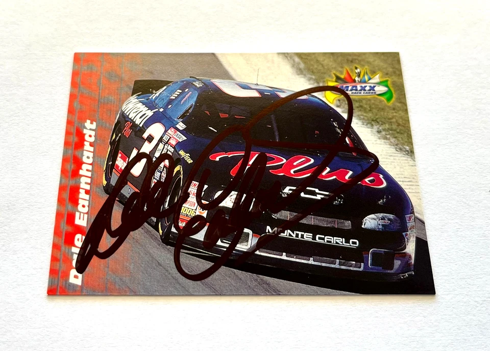 Dale Earnhardt NASCAR 1997 Upper Deck Maxx #48 Autographed Signed - Image 3 of 4