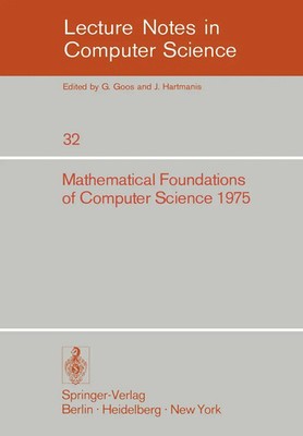 Mathematical Foundations of Computer Science 1975 J. Becvar Taschenbuch x