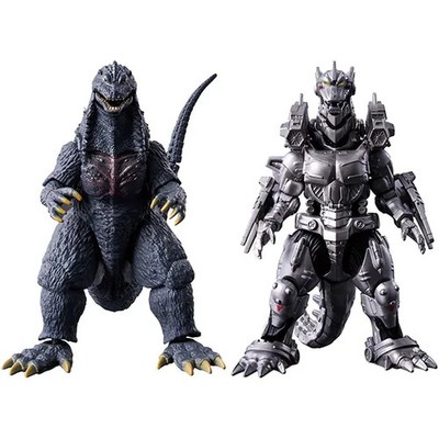鬼人丸国重❗メカゴジラ　GODZILLA　フィギュア　ソフビ　2体セット Bandai Godzilla 2003 & Kiryu Mechagodzilla Heavy Armed Set Tokyo