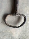 LARGE rare antique 18th century shipwreck wrought iron strong box skeleton key — photo 4