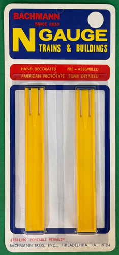 Par de reirriiler portátil escala calibre N Bachmann #7531/50 nuevo de stock sellado tarjeta vintage | Condition: New