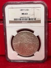 1897 S Morgan Silver $1 NGC MS 63
