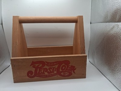 Pepsi-Cola Wooden Bottle, Can, Condiment Carrier Restaurant Bar 9  x 10  x 6 