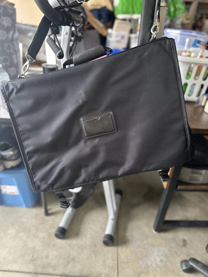 Skyway Trifold Luggage Hanging Garment Bag Suitcase Black  22" x 16" Lk Nw - Image 3 of 4