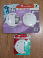 Lot of 3 / NEW First Alert Alarm Combo Smoke  Carbon Monoxide 10 Year Battery