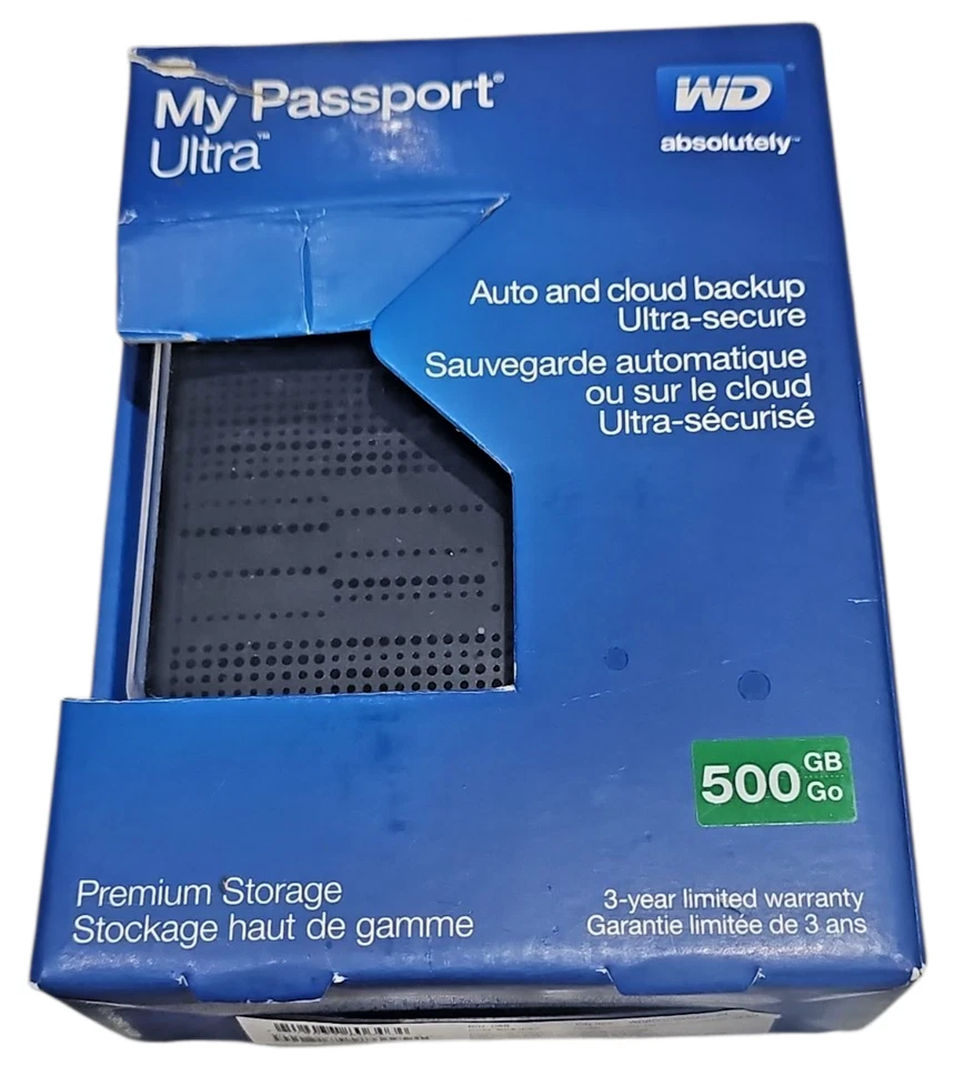 Black WD PASSPORT ULTRA WDBPGC5000ABK-04 500 GB - Image 4 of 4
